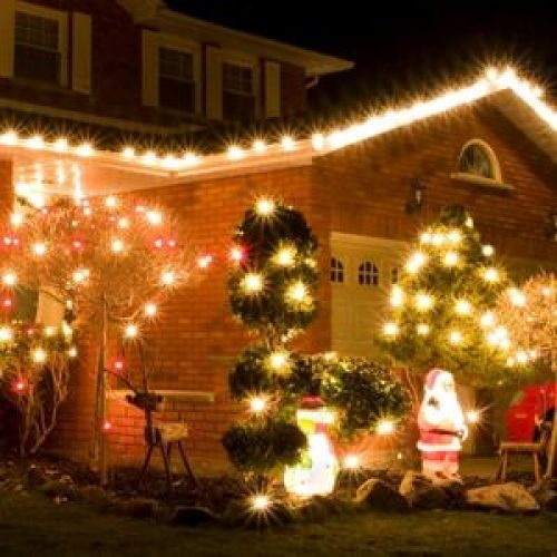 christmas lights (1) Rooflines and Architectural Features